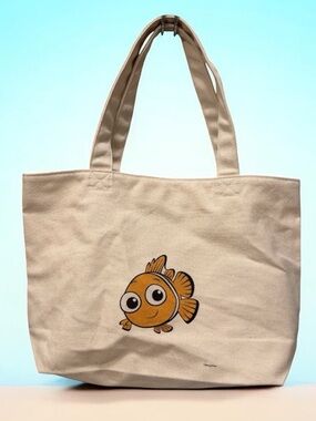 Uniqlo Cream Canvas Tote with Pixar’s Nemo